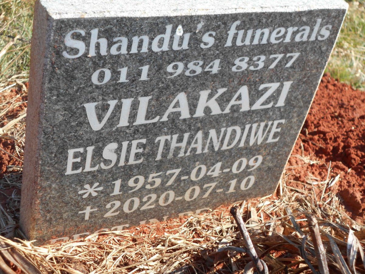 VILAKAZI Elsie Thandiwe 1957-2020