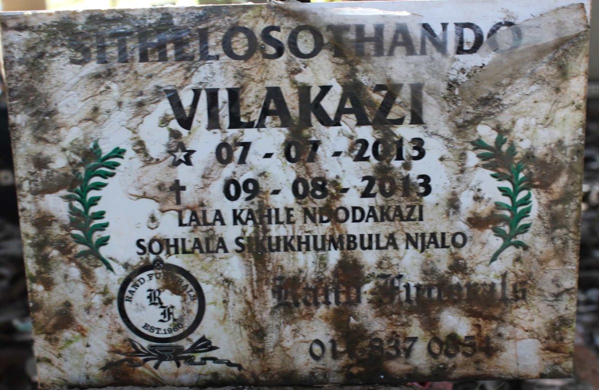 VILAKAZI Sithelosothando 2013-2013
