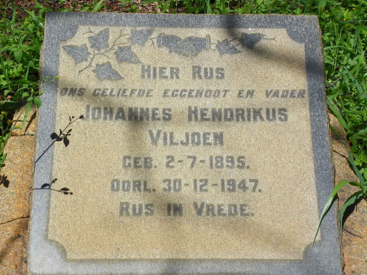 VILJOEN Johannes Hendrikus 1895-1947