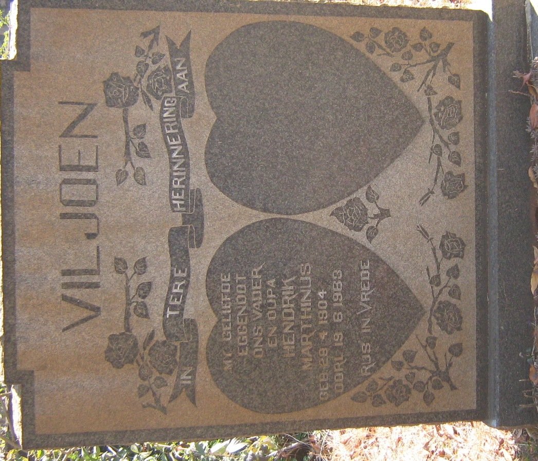 VILJOEN Hendrik Marthinus 1904-1963