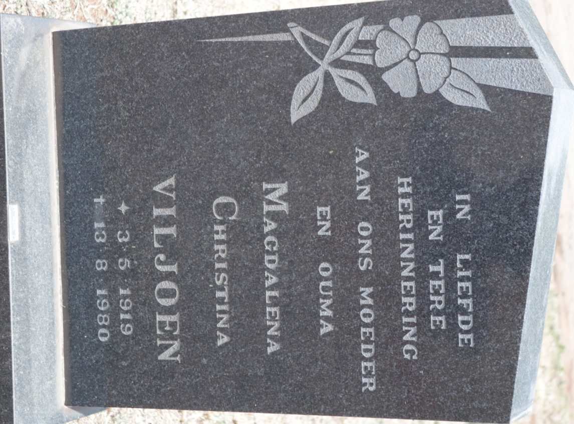 VILJOEN Magdalena Christina 1919-1980