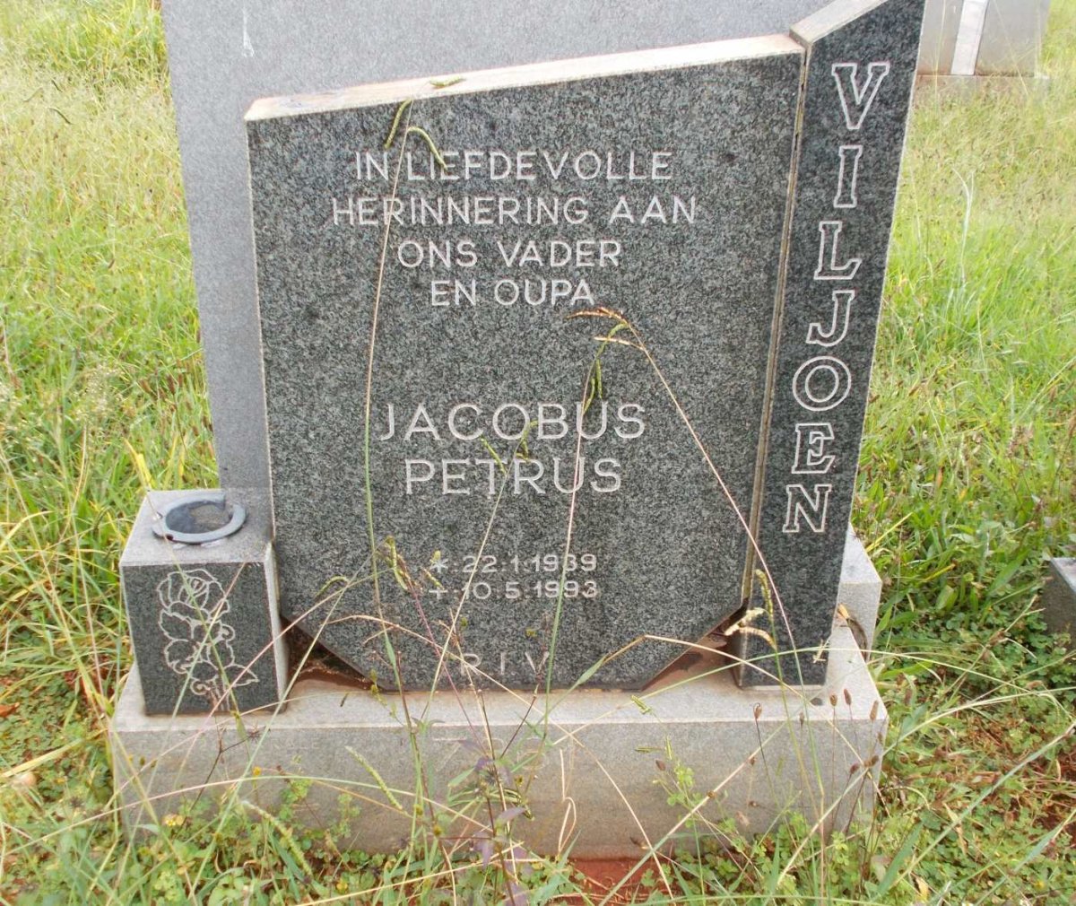 VILJOEN Jacobus Petrus 1939-1993