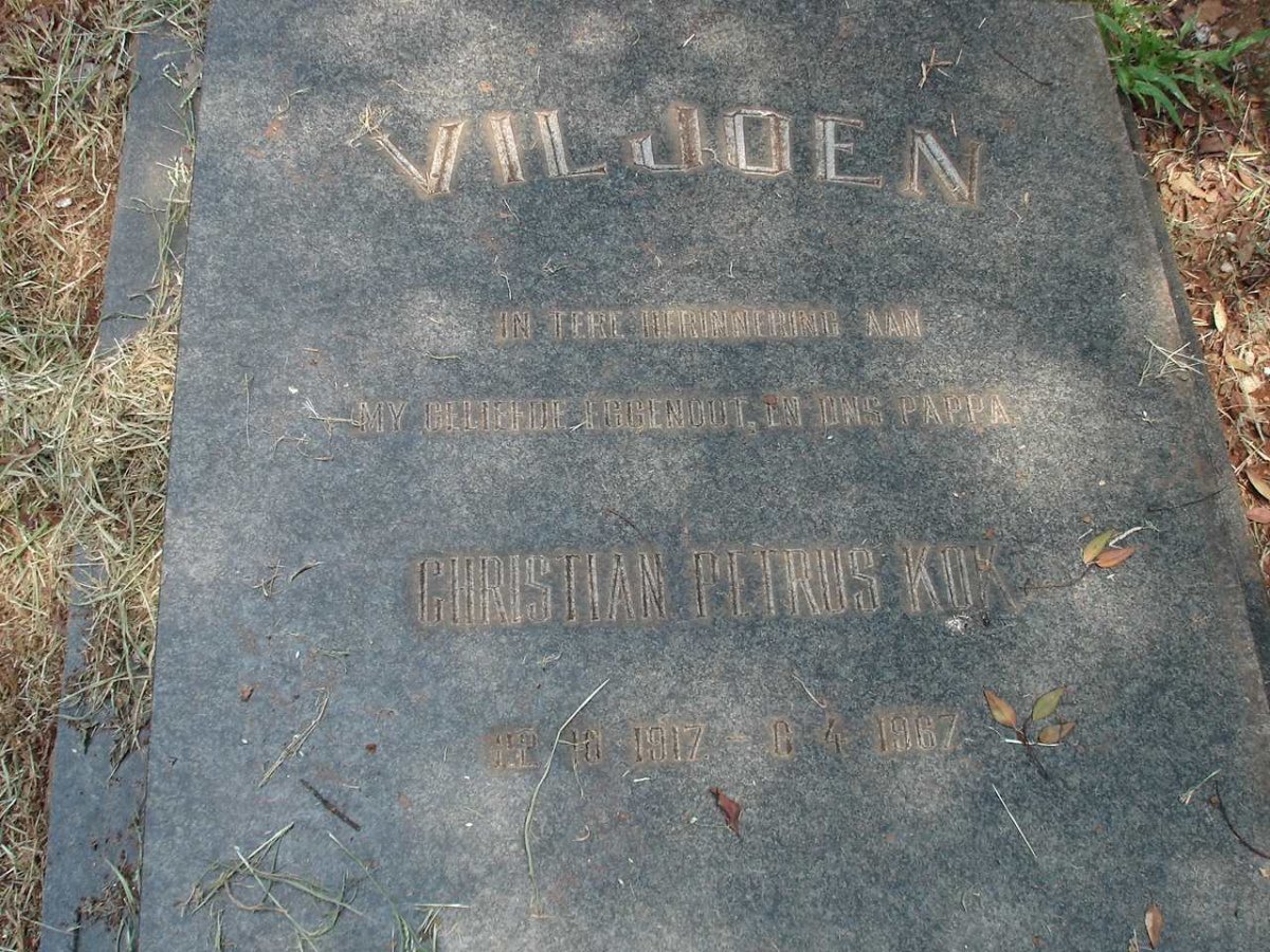 VILJOEN Christian Petrus Kok 1917-1967