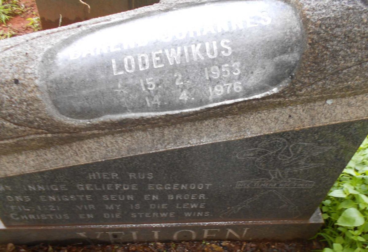 VILJOEN Barend Johannes Lodewikus 1953-1976