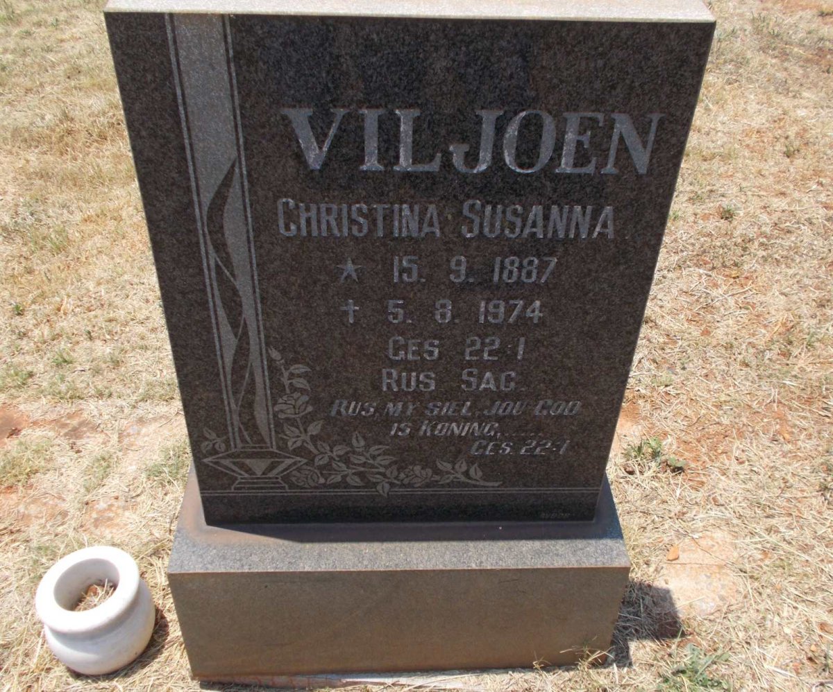 VILJOEN Christina Susanna 1887-1974