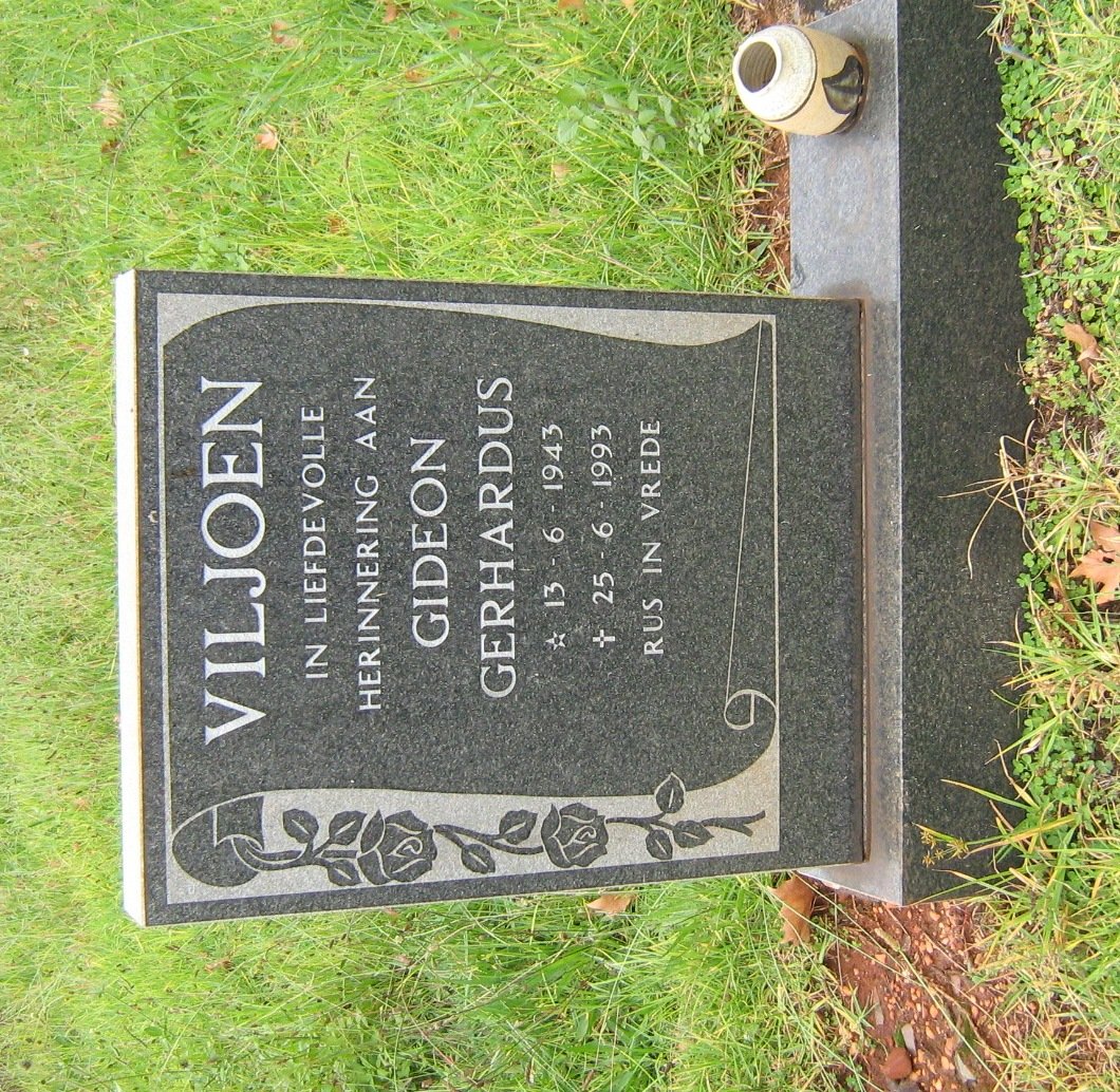 VILJOEN Gideon Gerhardus 1943-1993