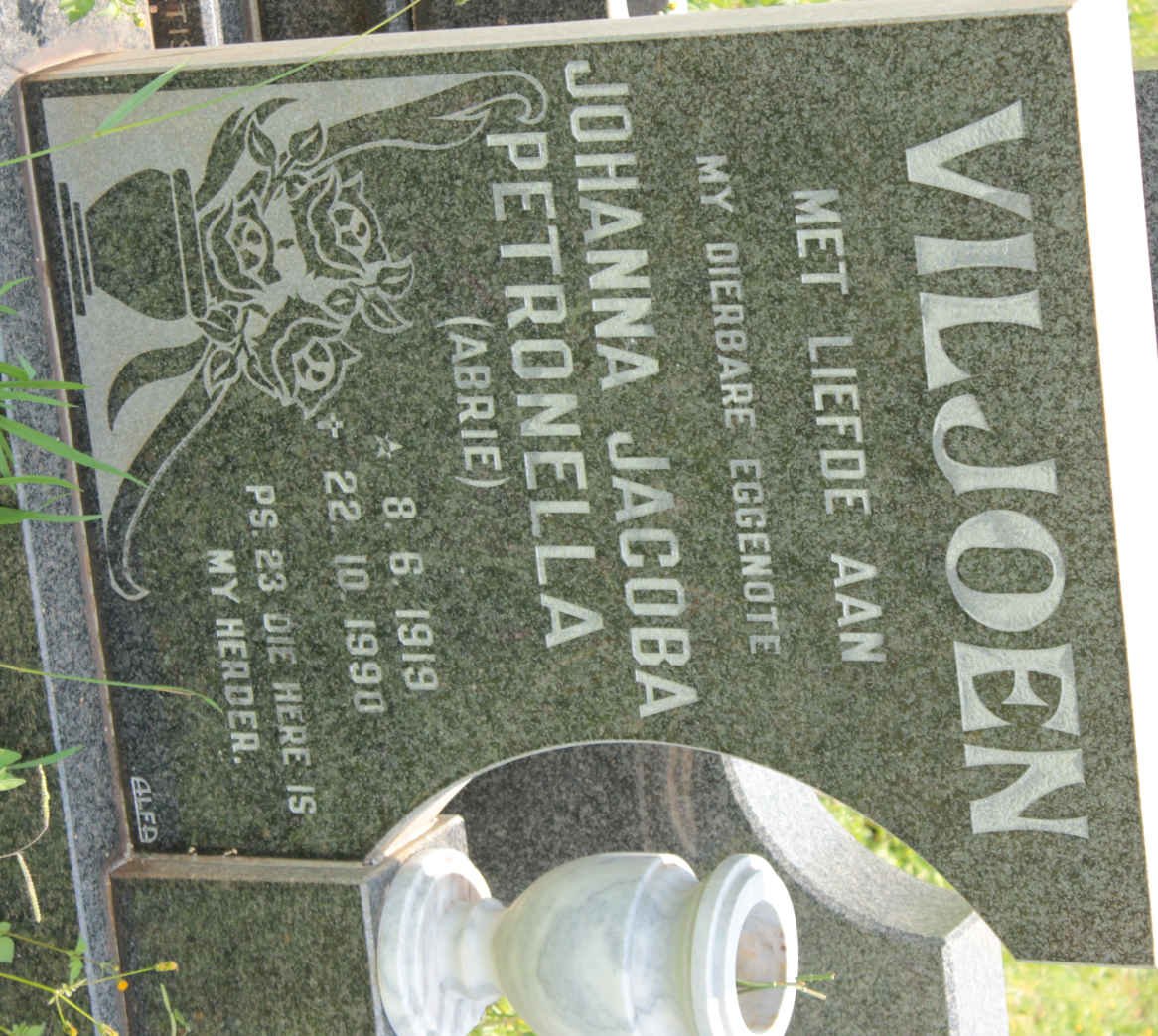 VILJOEN Johanna Jacoba Petronella 1919-1990