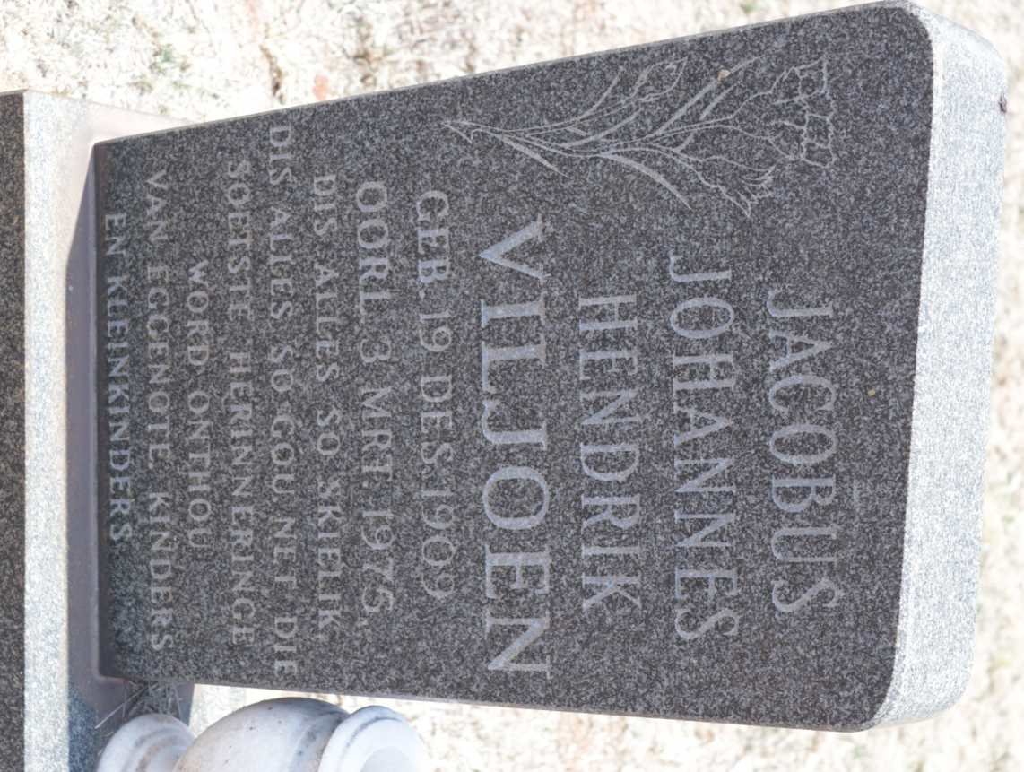 VILJOEN Jacobus Johannes Hendrik 1909-1975