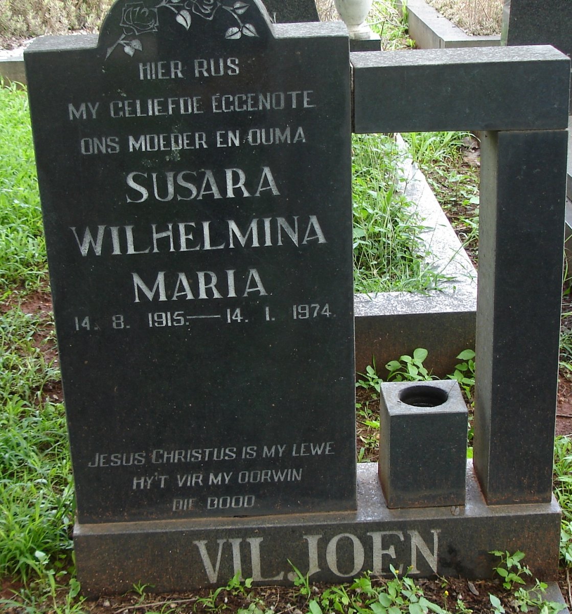 VILJOEN Susara Wilhelmina Maria 1915-1974