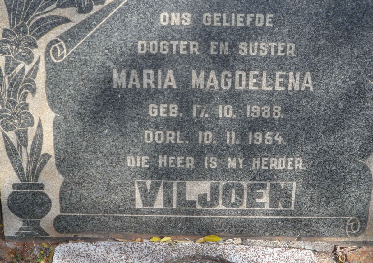 VILJOEN Maria Magdelena 1938-1954