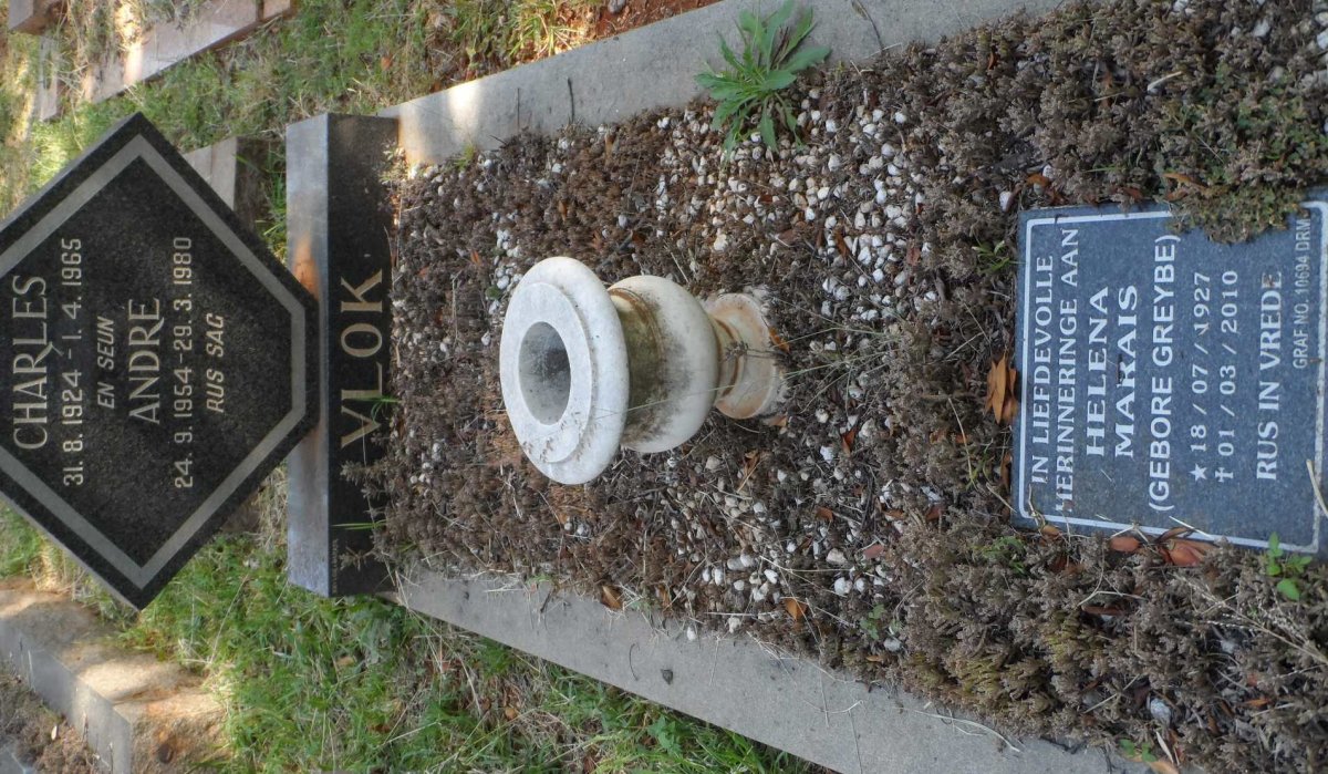 VLOK Charles 1924-1965 &amp; Helena Marais GREYBE 1927-2010 :: VLOK André 1954-1980