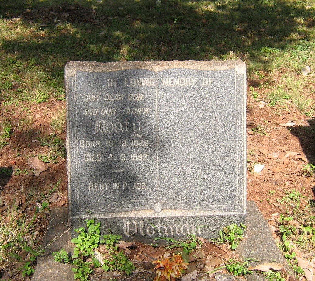 VLOTMAN Monty 1926-1957