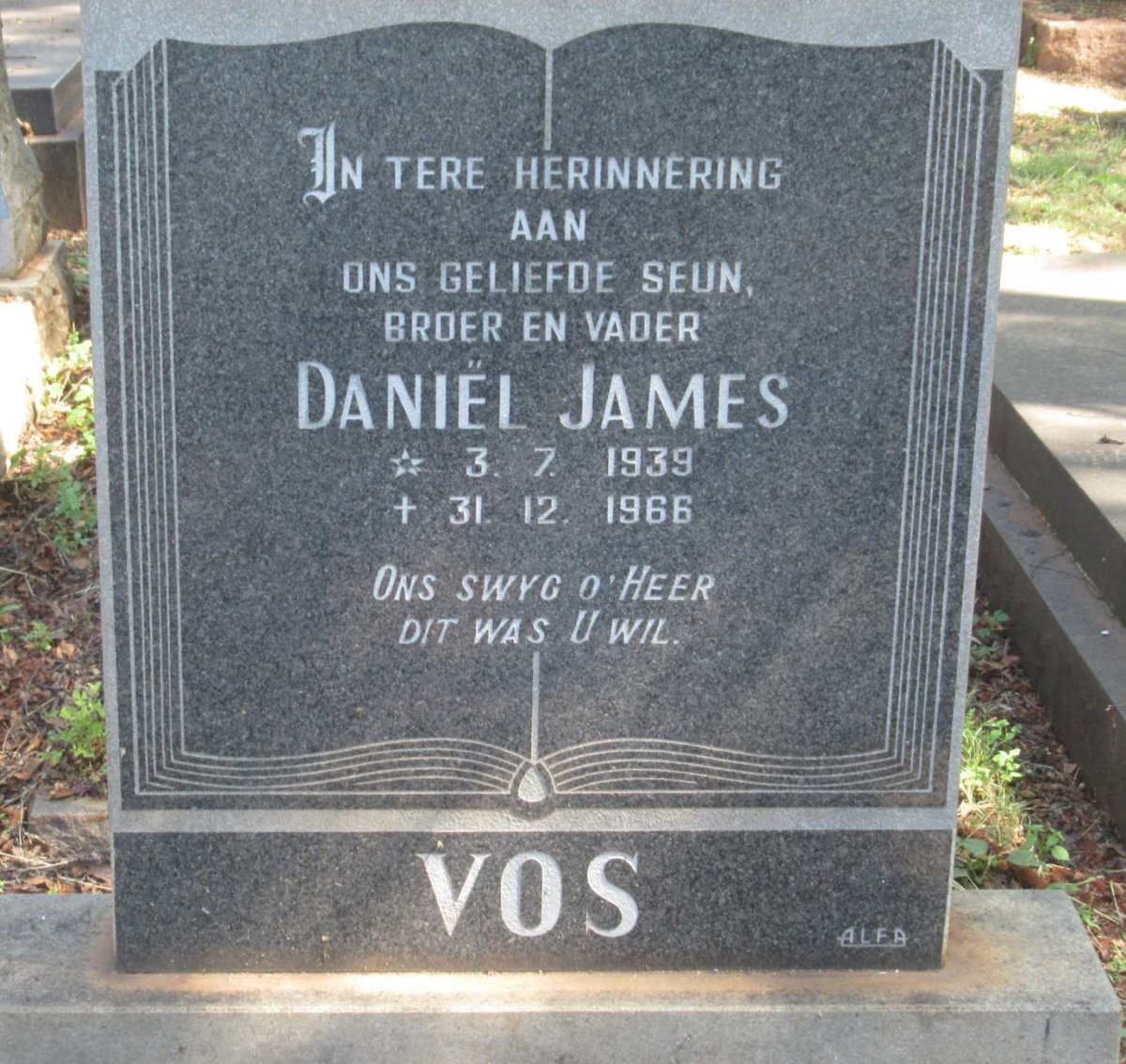 VOS Daniël James 1939-1966