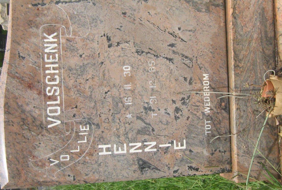 VOLSCHENK Hennie 1930-1985