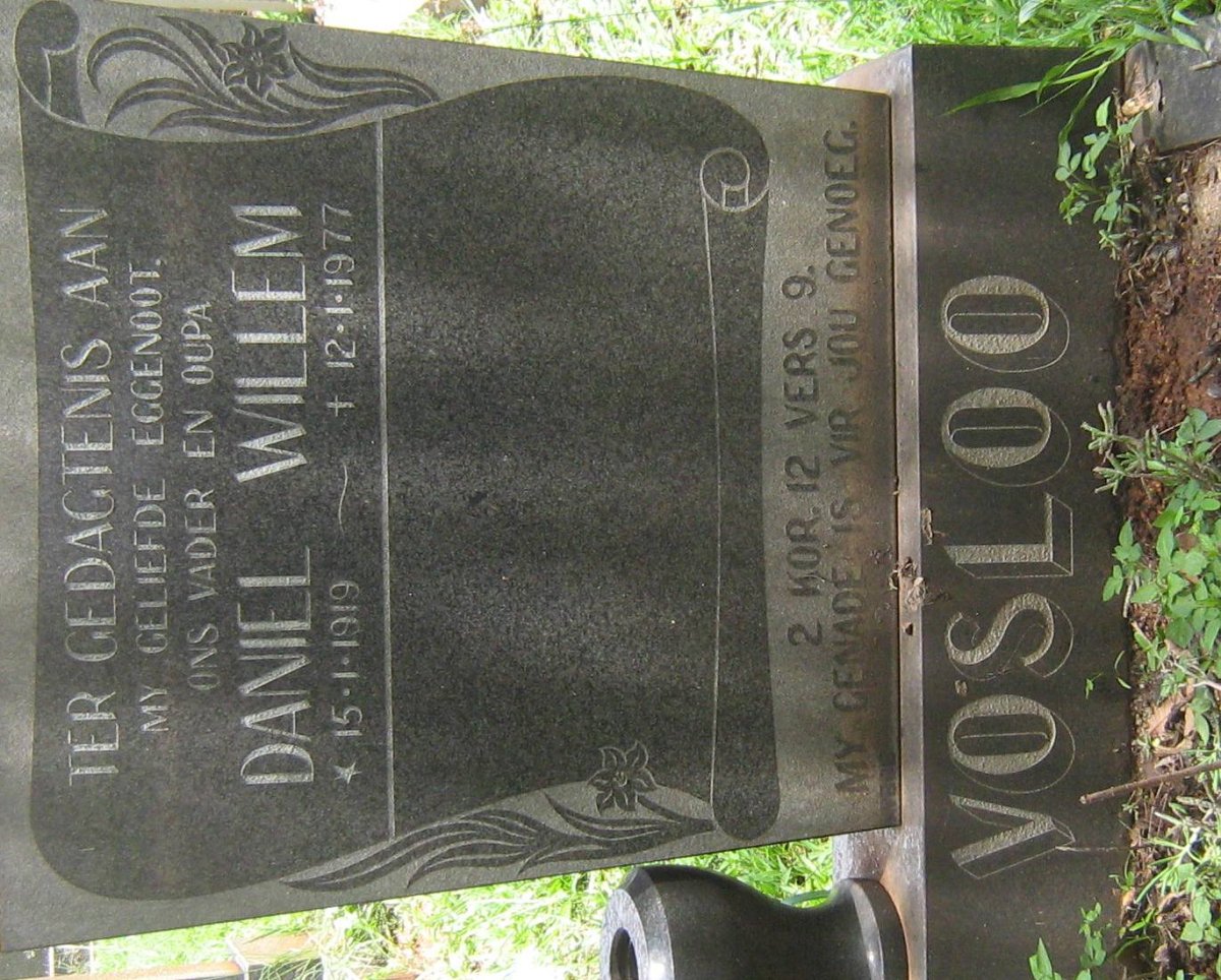 VOSLOO Daniel Willem 1919-1977