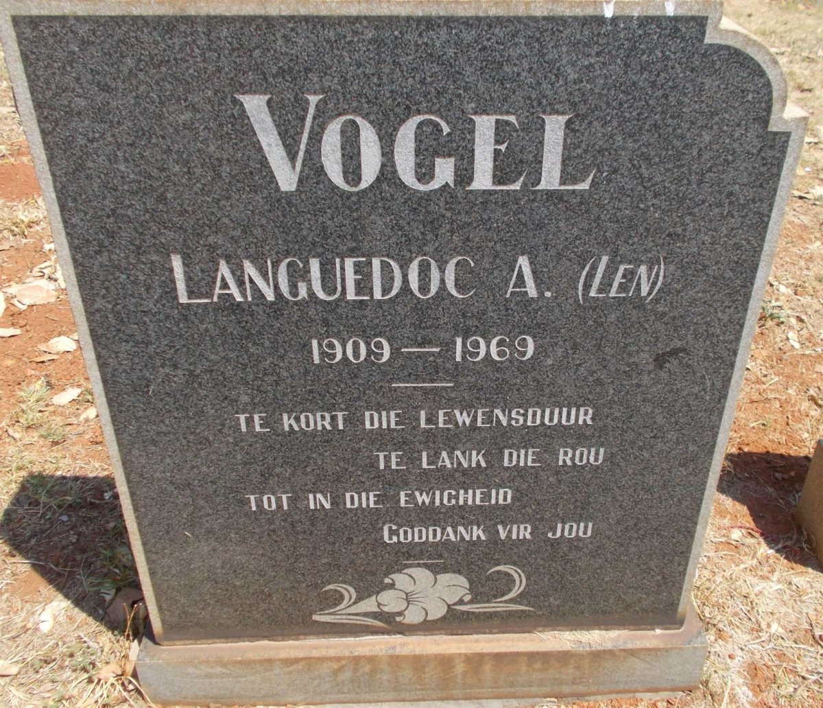 VOGEL Languedoc A. 1909-1969