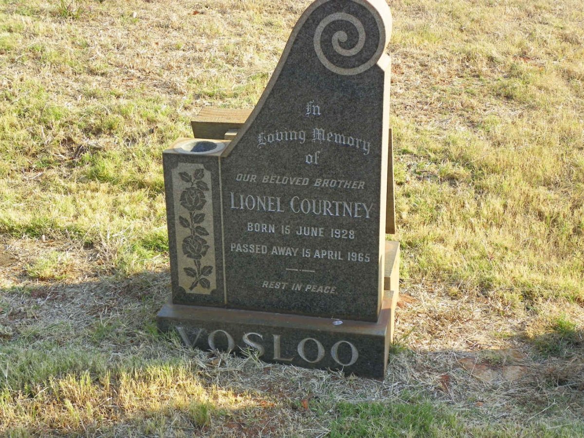 VOSLOO Lionel Courtney 1928-1965