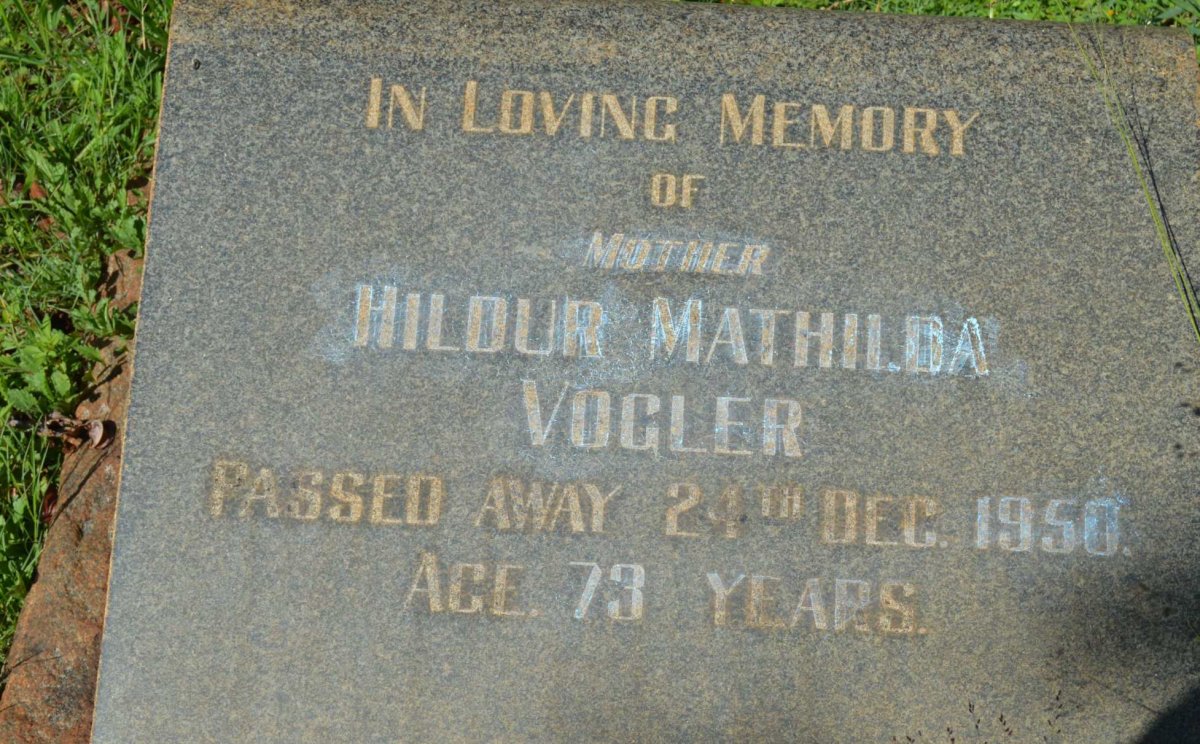 VOGLER Hildur Mathilda -1950