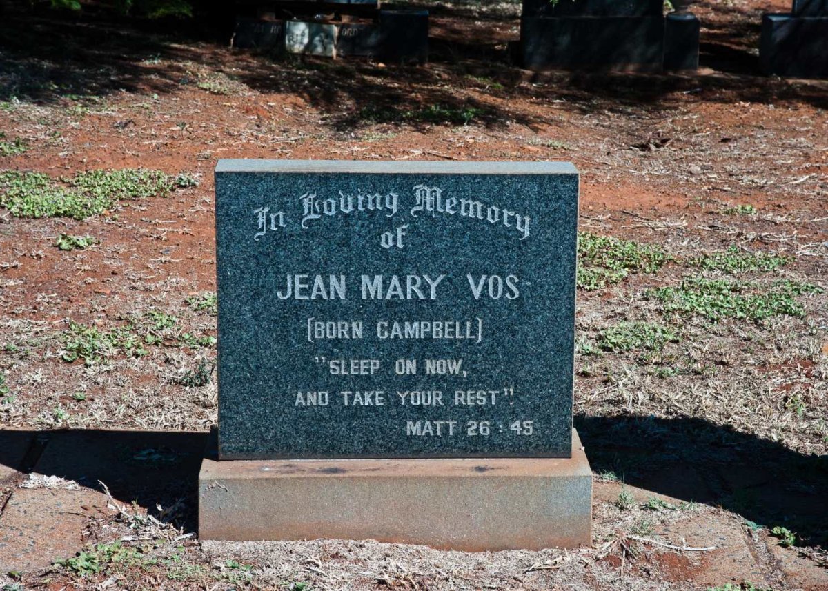 VOS Jean Mary nee CAMPBELL