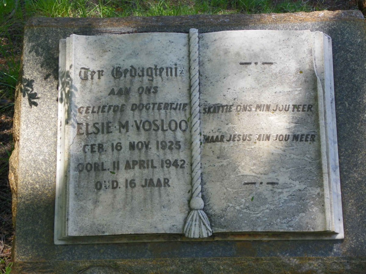 VOSLOO Elsie M. 1925-1942