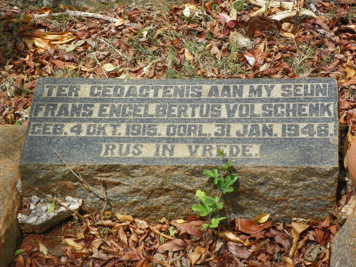 VOLSCHENK Frans Engelbertus 1915-1946