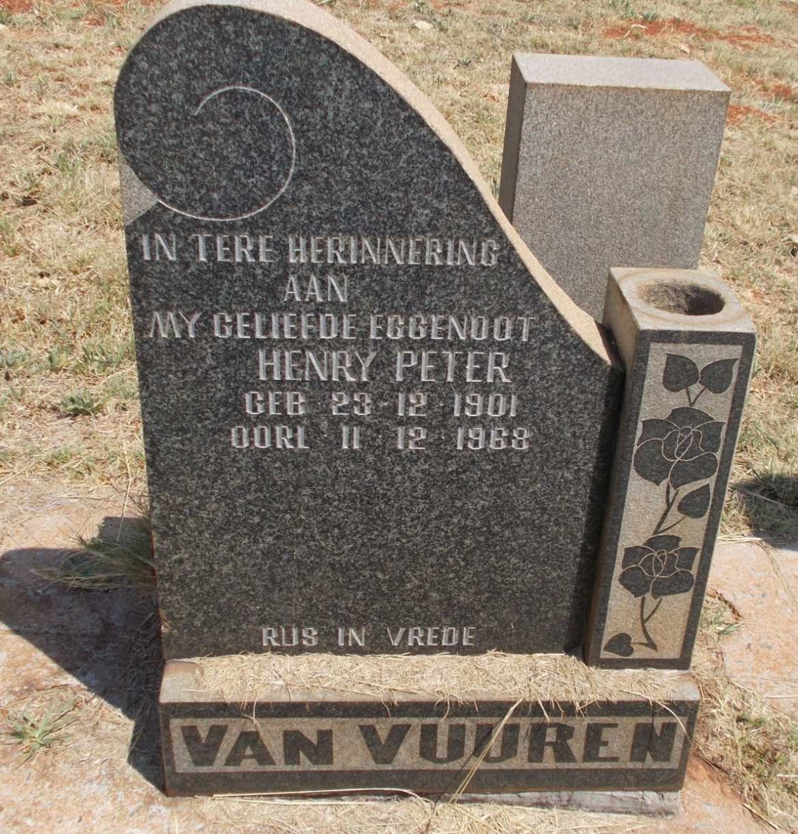 VUUREN Henry Peter, van 1901-1968