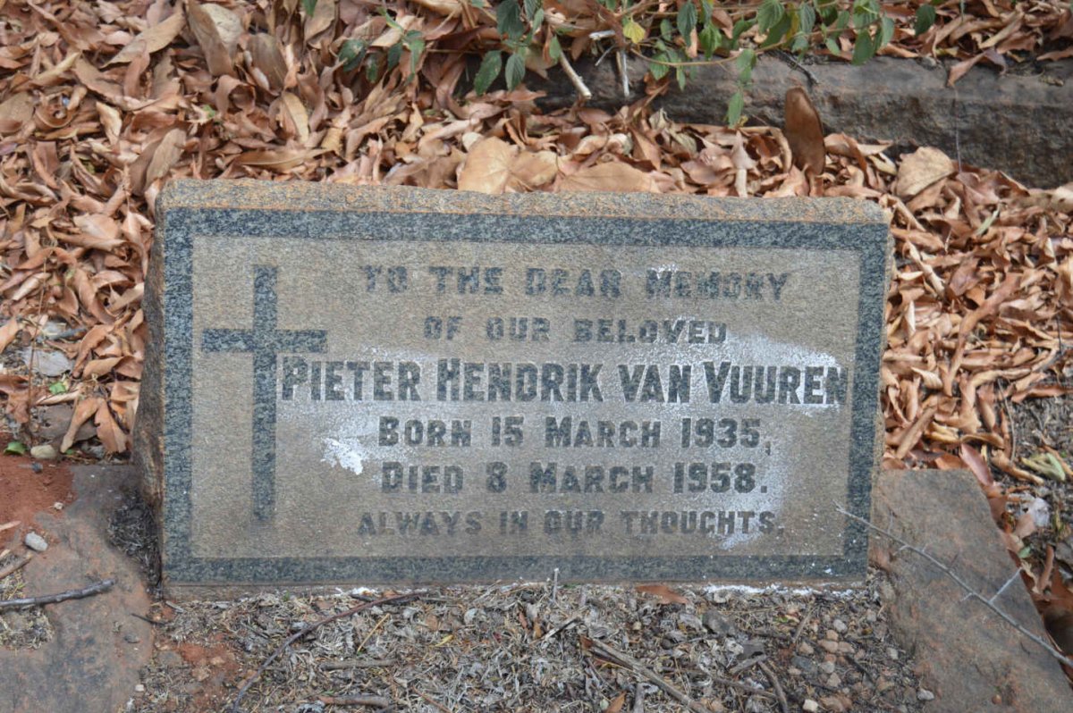 VUUREN Pieter Hendrik, van 1935-1958