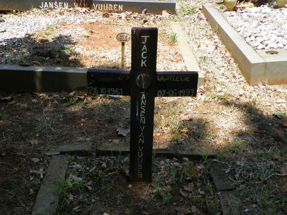 VUUREN Jack, Jansen van 1961-1993