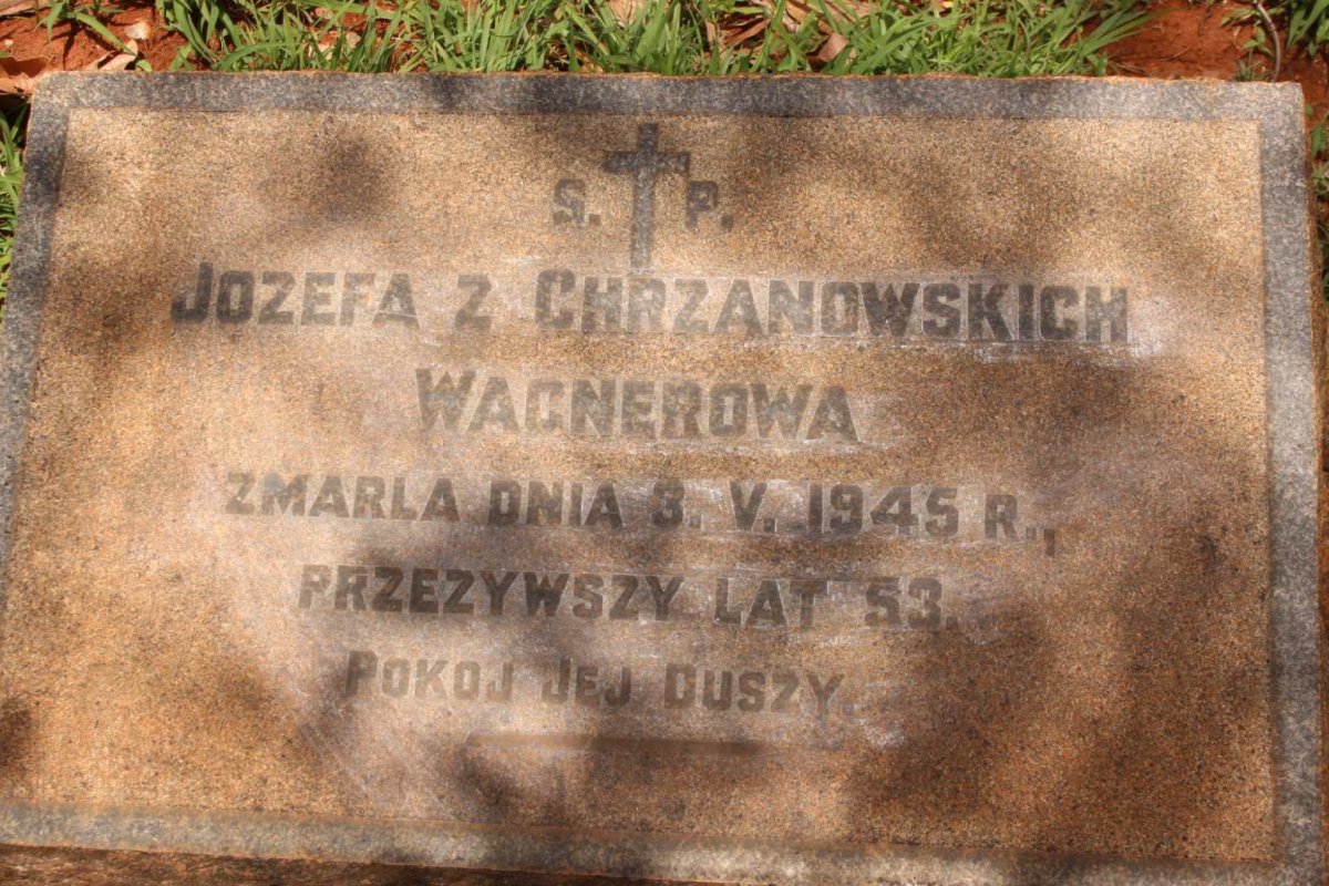 WAGNEROWA Jozefa Z. Chrzanowskich -1945