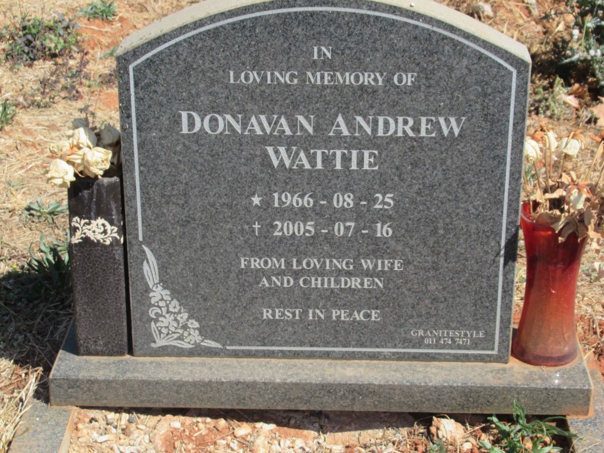 WATTIE Donavan Andrew 1966-2005
