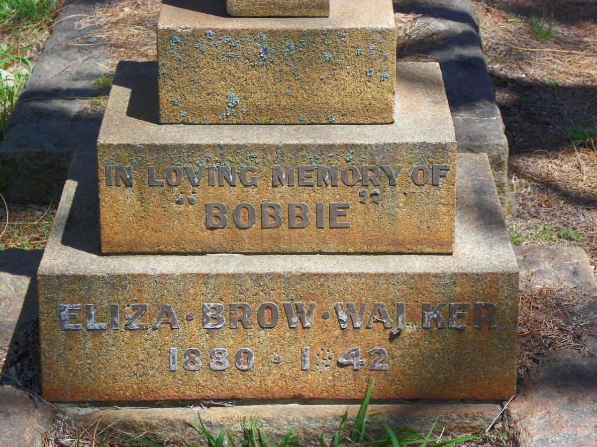 WALKER Eliza Brow 1880-1942