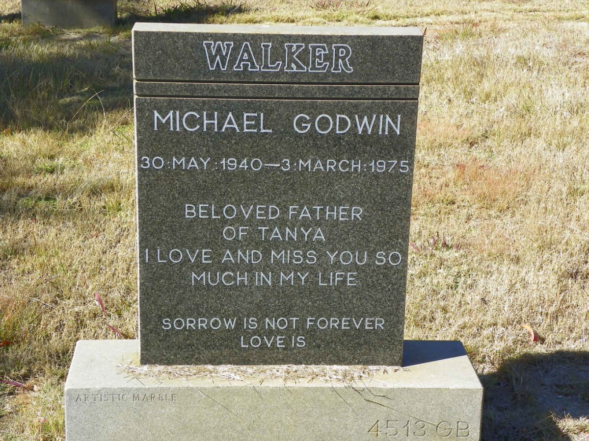 WALKER Michael Godwin 1940-1975
