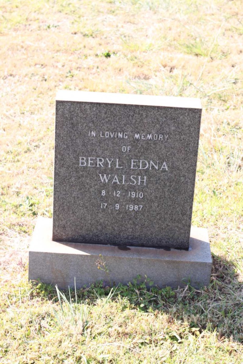 WALSH Beryl Edna 1910-1987