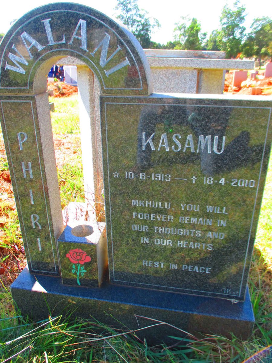 WALANI Phiri Kasamu 1913-2010