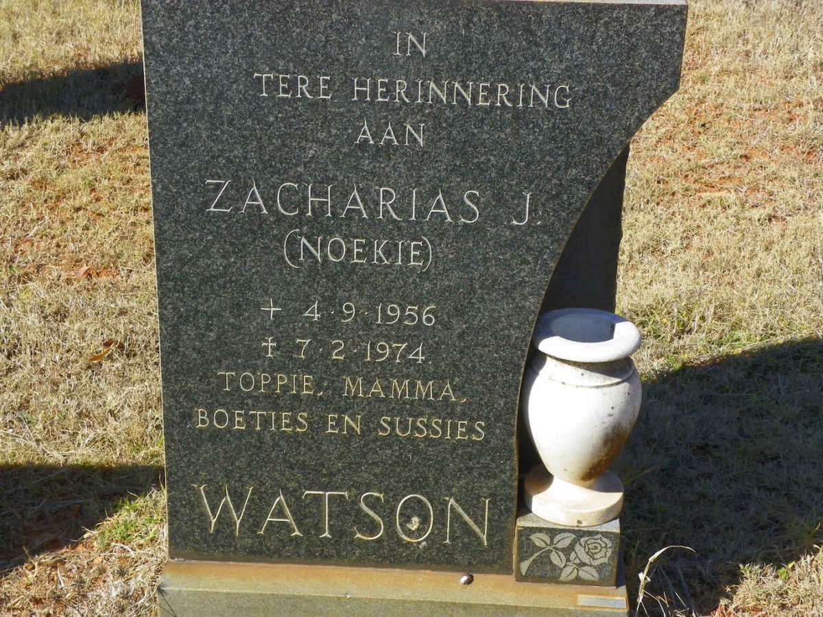 WATSON Zacharias J. 1956-1974