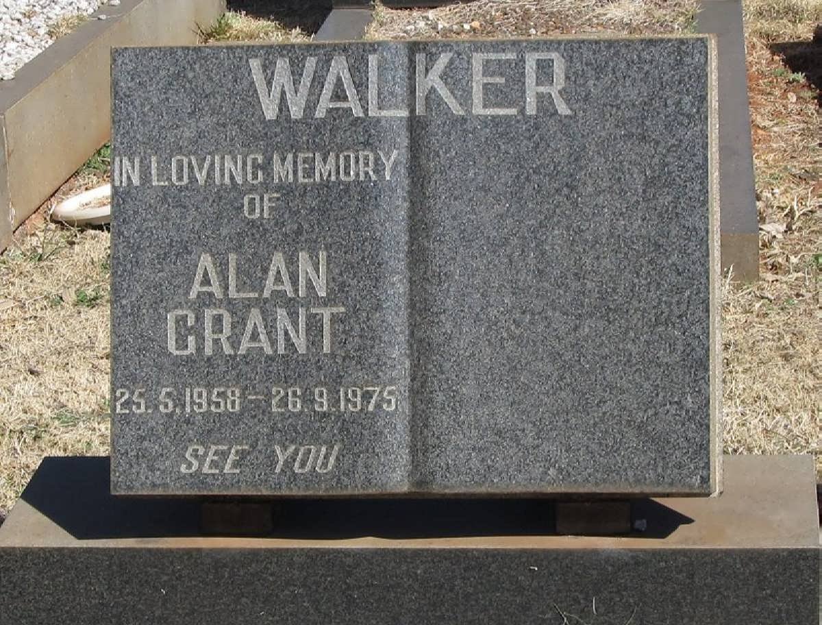 WALKER Alan Grant 1958-1975