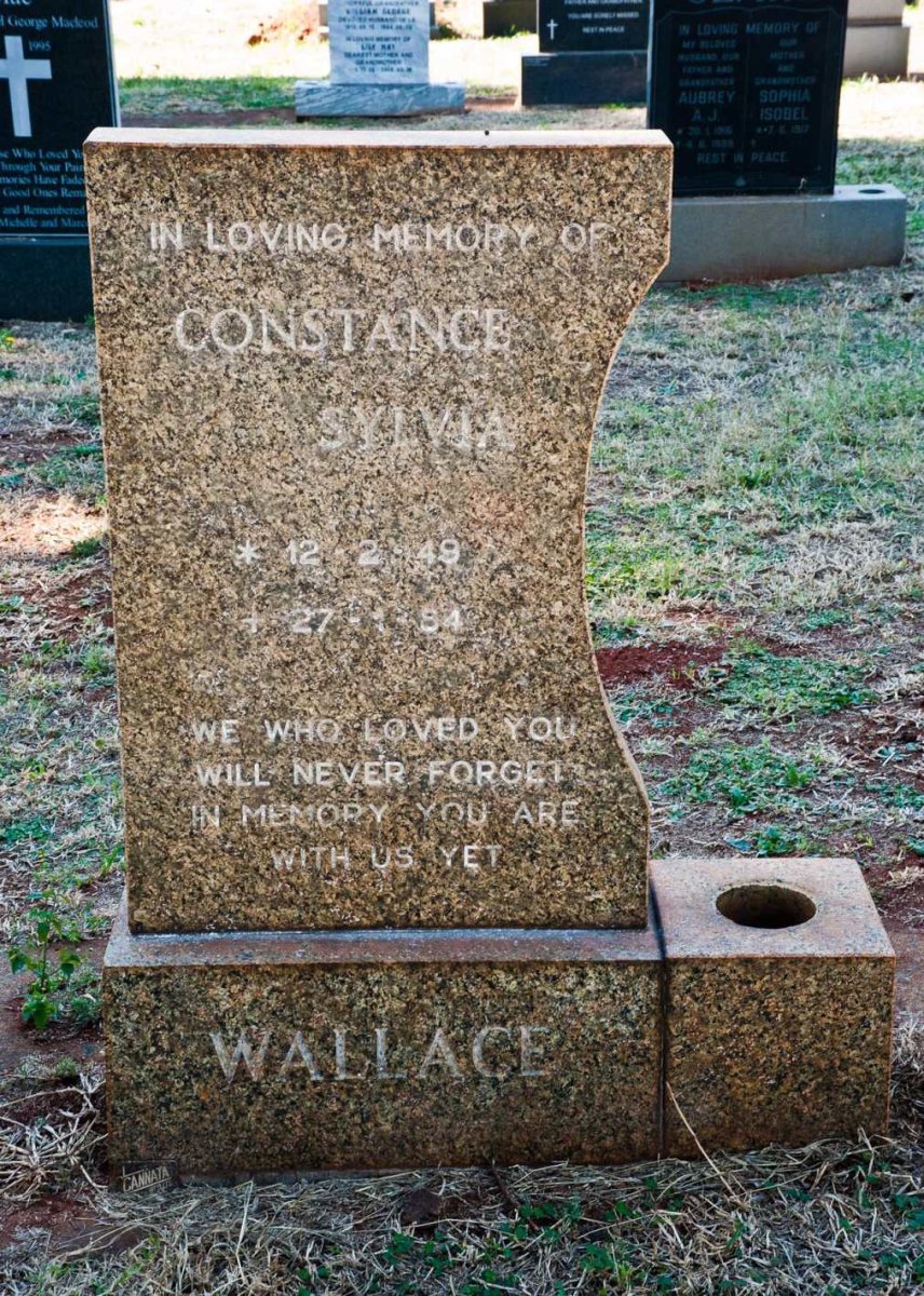 WALLACE Constance Sylvia 1949-1984
