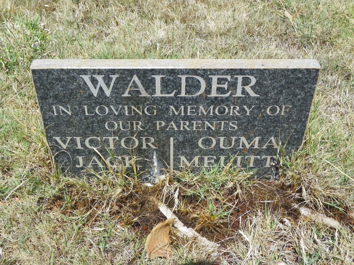 WALDER Victor Jack &amp; Melitta