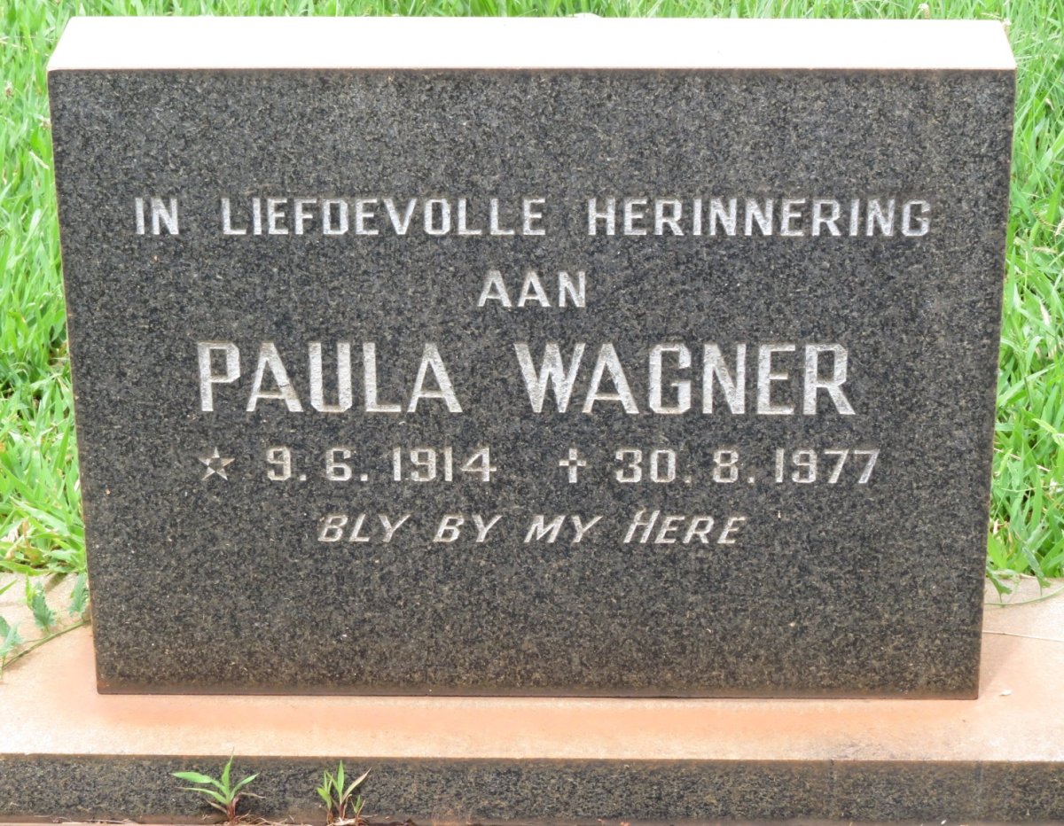 WAGNER Paula 1914-1977