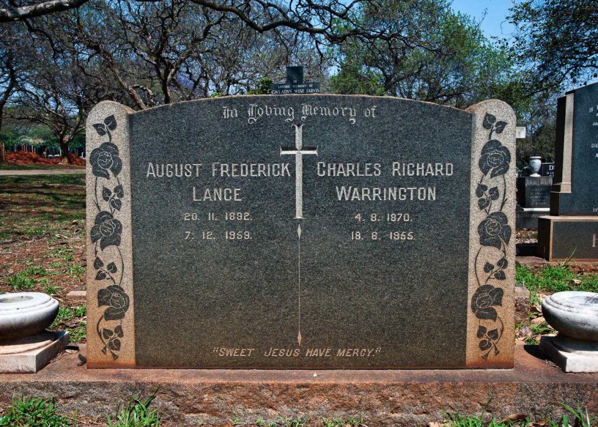 WARRINGTON Charles Richard 1870-1955 :: LANCE August Frederick 1892-1959