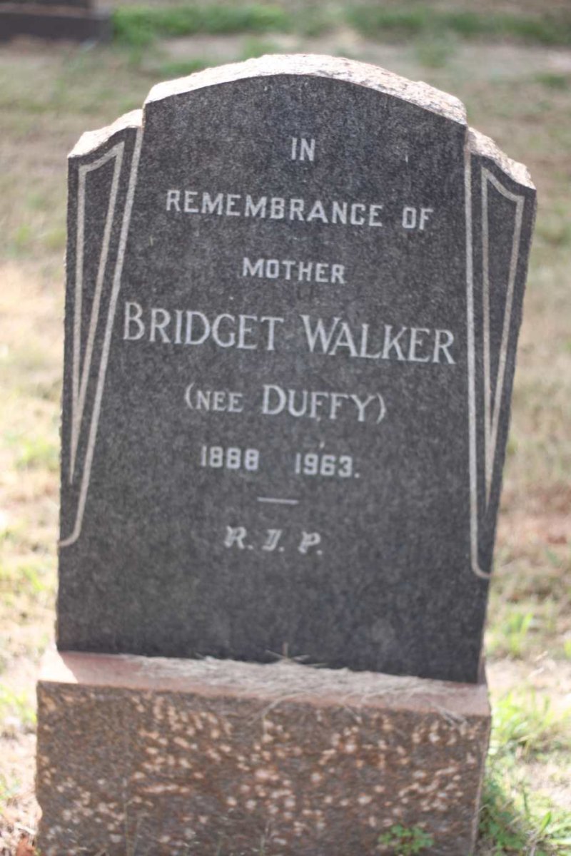 WALKER Bridget nee DUFFY 1888-1963