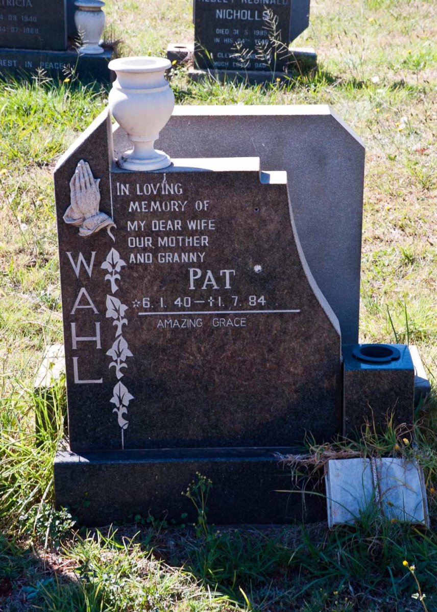 WAHL Pat 1940-1984