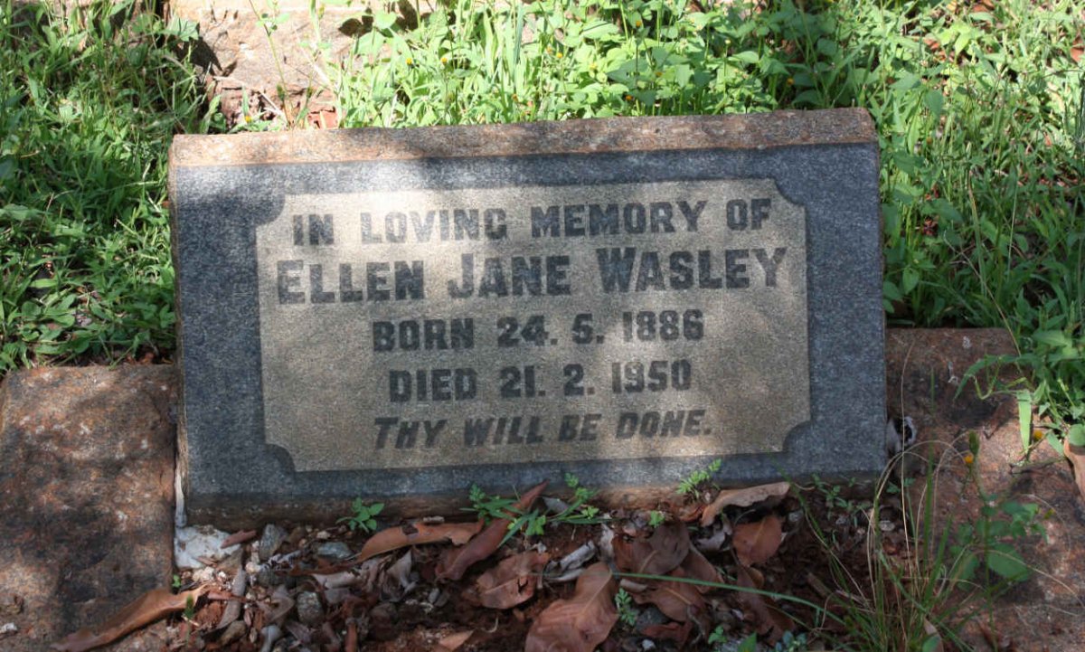 WASLEY Ellen Jane 1886-1950