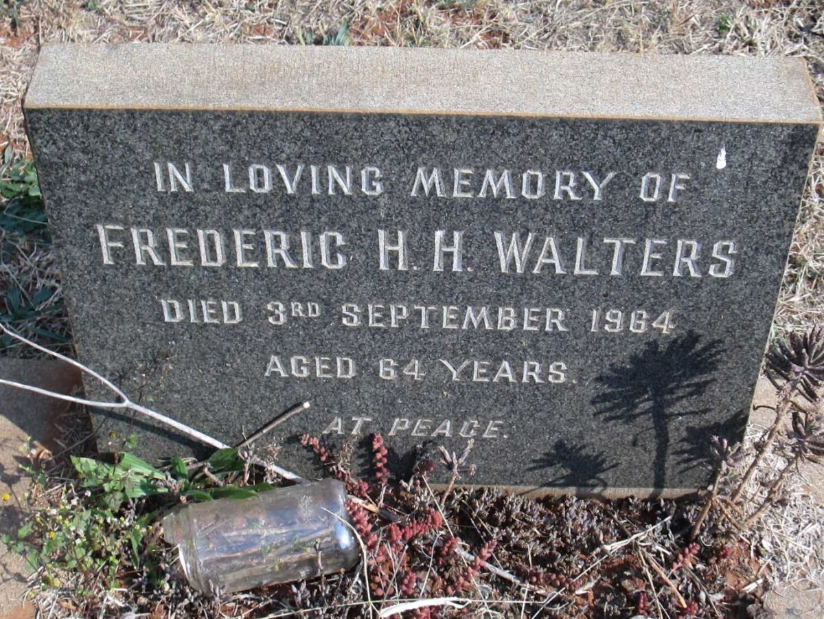 WALTERS Frederic H.H. -1964