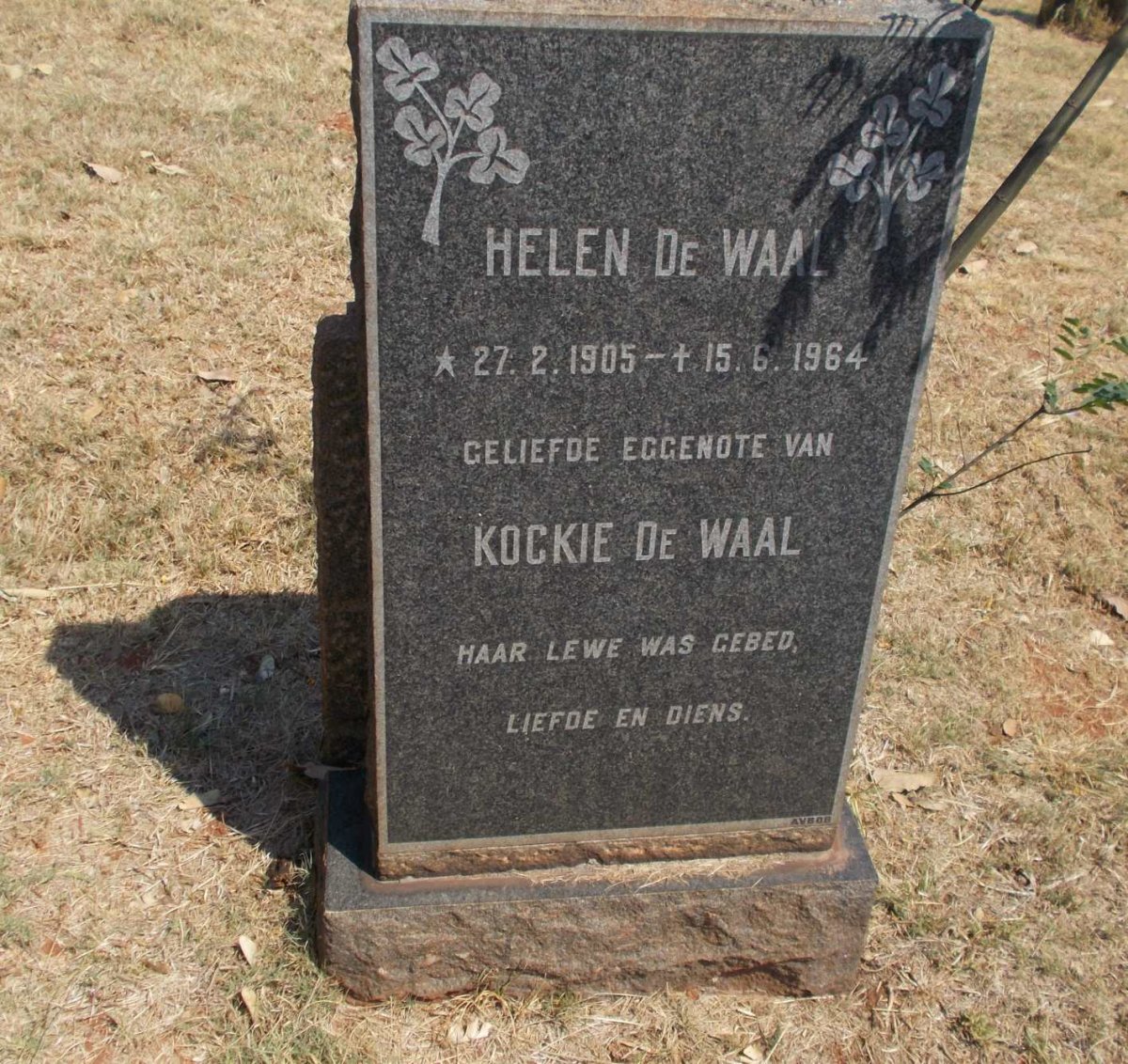 WAAL Helen, de 1905-1964