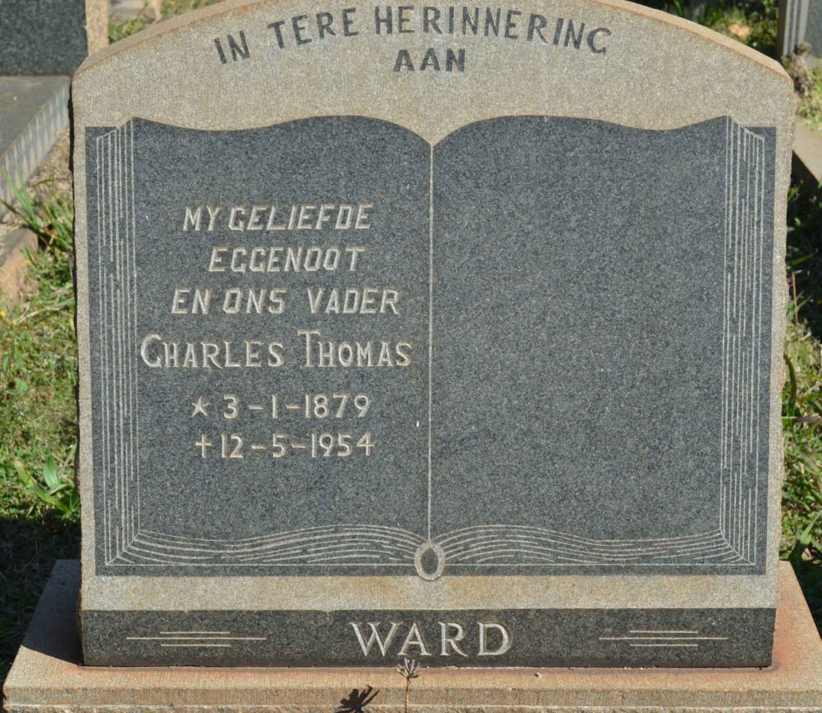 WARD Charles Thomas 1879-1954