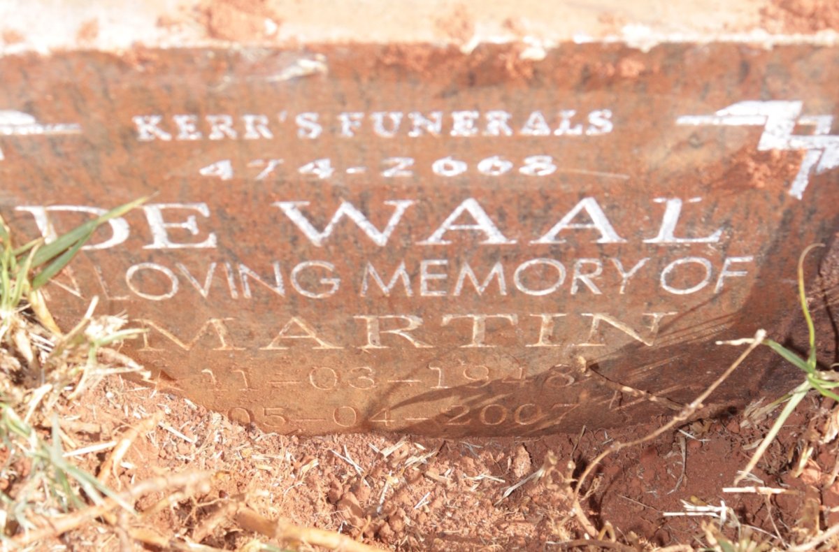 WAAL Martin, de 1948-2007