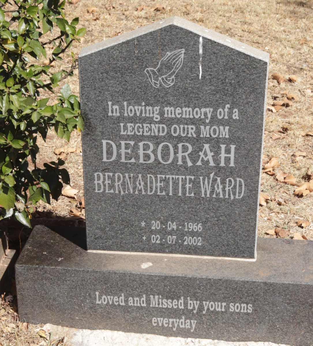 WARD Deborah Bernadette 1966-2002