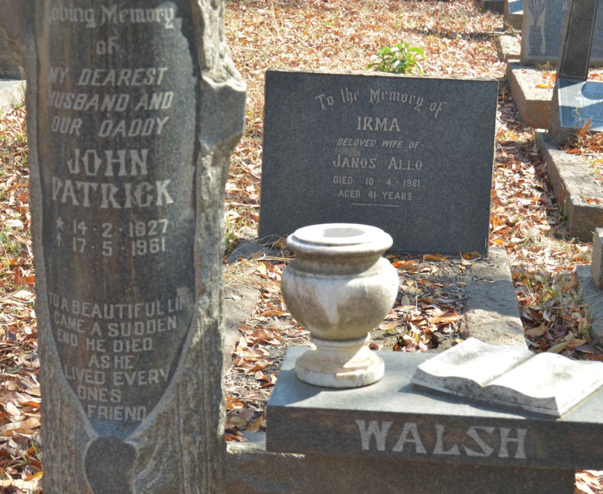 WALSH John Patrick 1927-1961