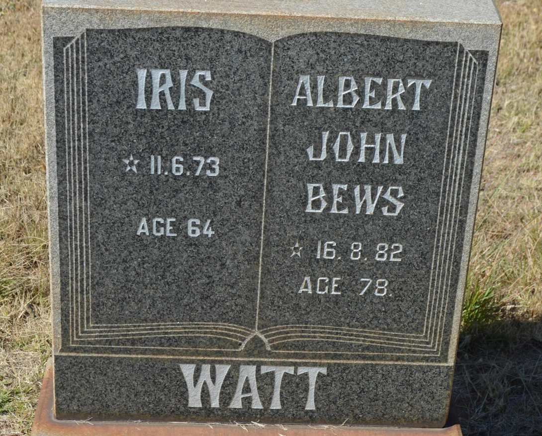 WATT Albert John Bews -1982 &amp; Iris -1973